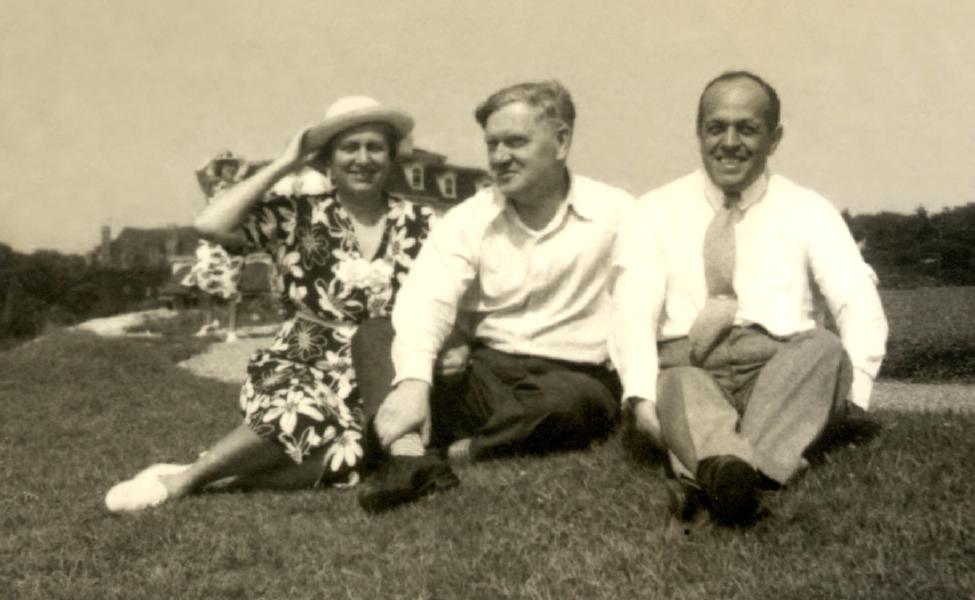 Helen and George Shipston, and Carl Kammerer, on holiday in 1938