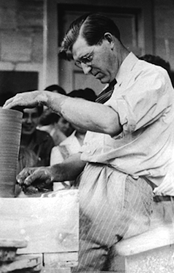 Charles Mabry Harder (1899-1959) teaching ceramics at Alfred University
