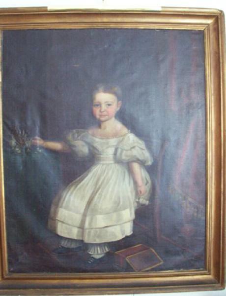 Portrait of Lizzie (or possibly Ella) Wood, about 1837 (artist unknown)