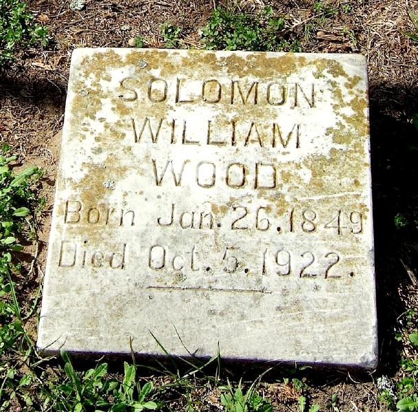 Solomon William Wood (1849-1922), Fairview Cemetery, near Richards, Grimes County