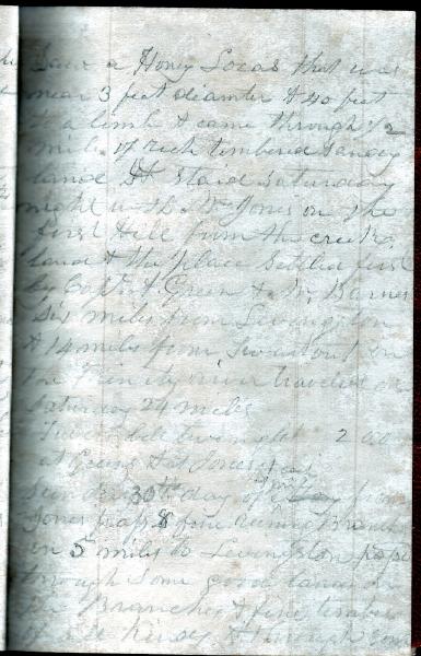 Green Wood Travel Journal (page 30) 29-30 April 1848