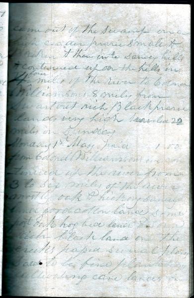 Green Wood Travel Journal (page 32) 30 April -1 May 1848