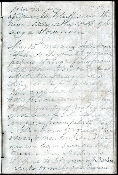 Green Wood Travel Journal (page 58) 14-15 May 1848