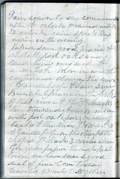 Green Wood Travel Journal (page 59) 15 May 1848