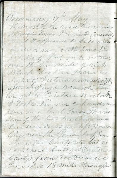 Green Wood Travel Journal (page 63) 17 May 1848