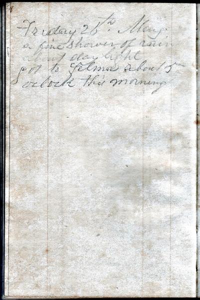 Green Wood Travel Journal (page 69) 26 May 1848