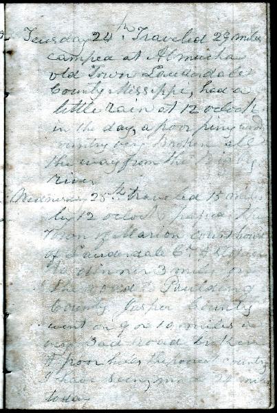 Green Wood Travel Journal (page 72) 24-25 April 1849