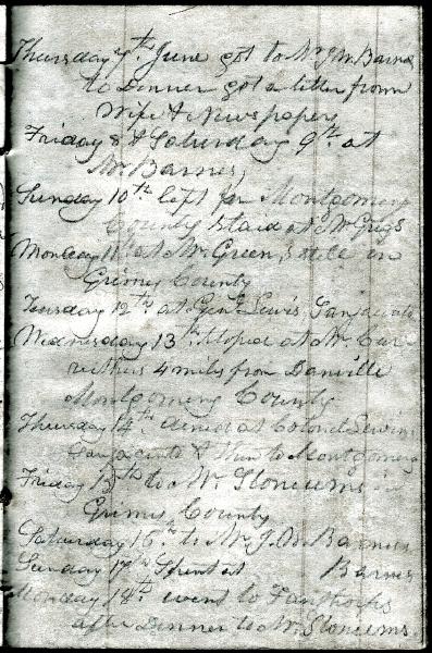 Green Wood Travel Journal (page 84) 7-18 June 1849