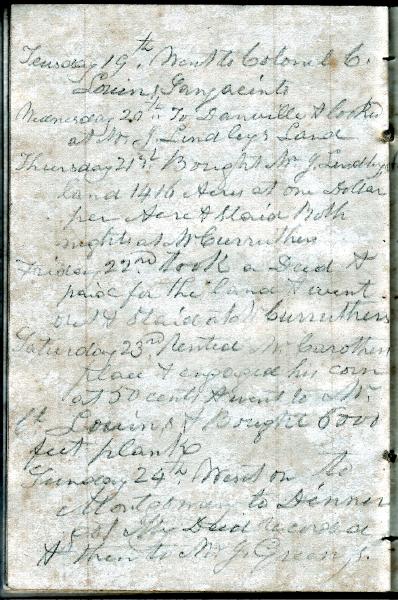 Green Wood Travel Journal (page 85) 19-25 June 1849