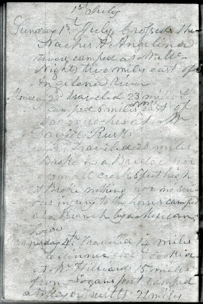 Green Wood Travel Journal (page 87) 1-4 July 1849