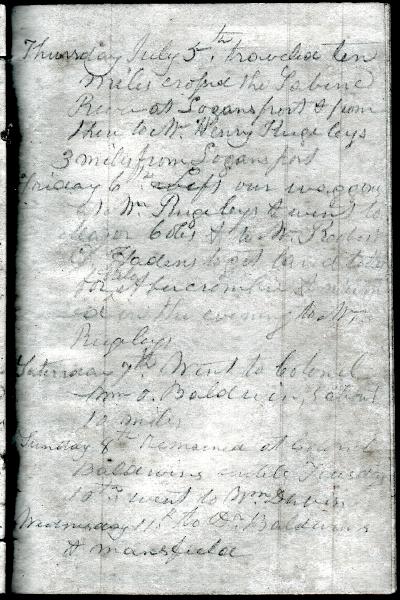 Green Wood Travel Journal (page 88) 5-11 July 1849