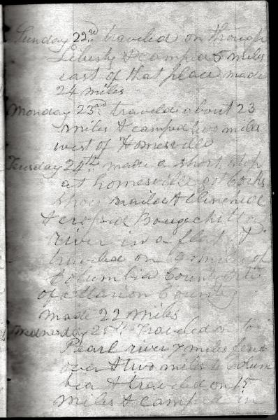 Green Wood Travel Journal (page 92) 22-25 July 1849