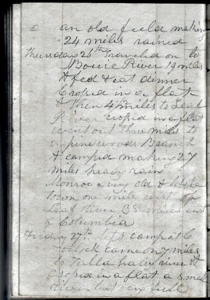 Green Wood Travel Journal (page 93) 25-27 July 1849